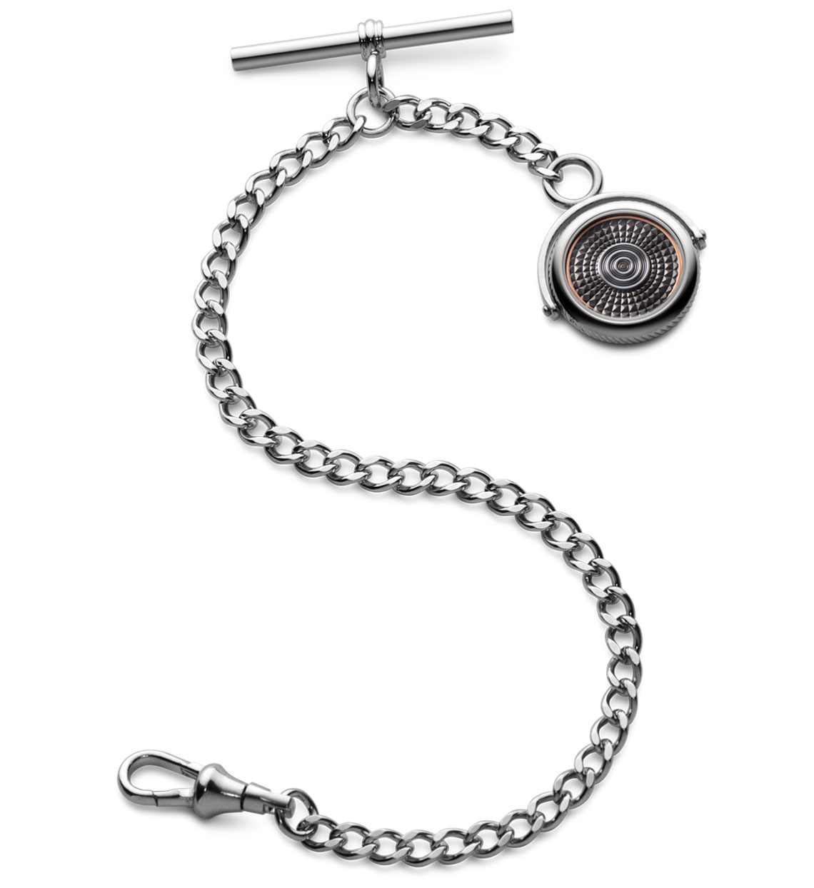 Albert Pocket Watch Chain Fulcrum Grey/rose Gold Dalvey