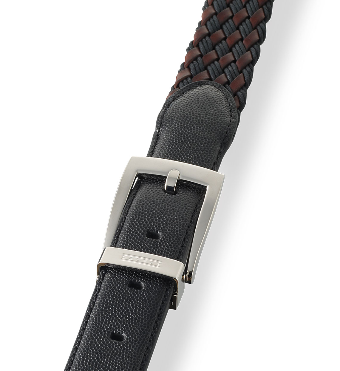 Braided Leather Belt Brown/black - Dalvey display picture 2