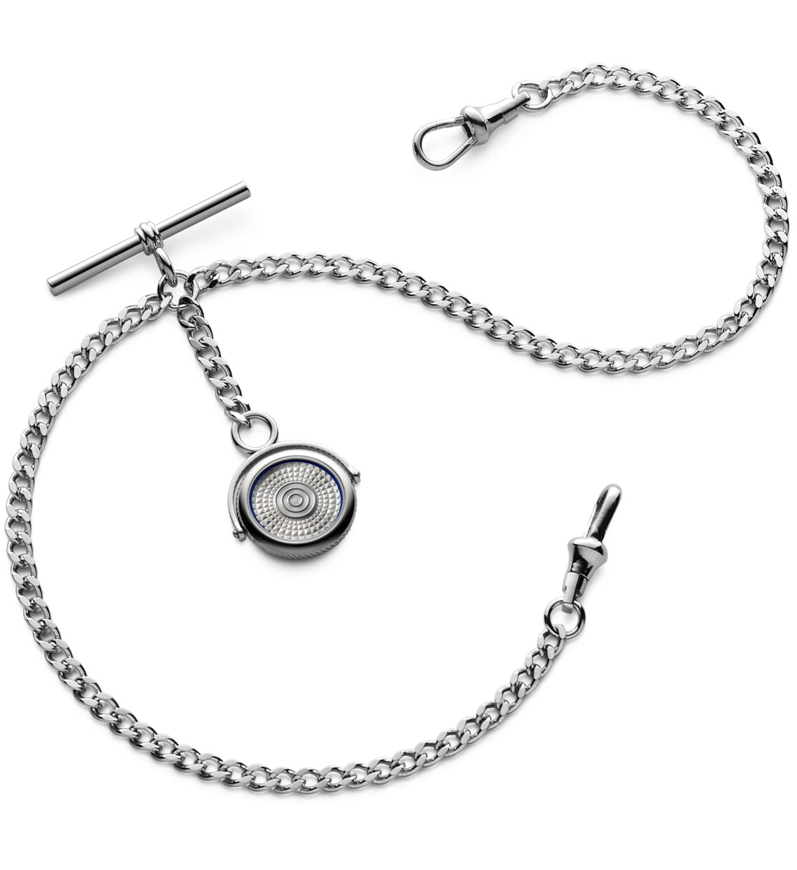 Double Albert Pocket Watch Chain White/blue Dalvey