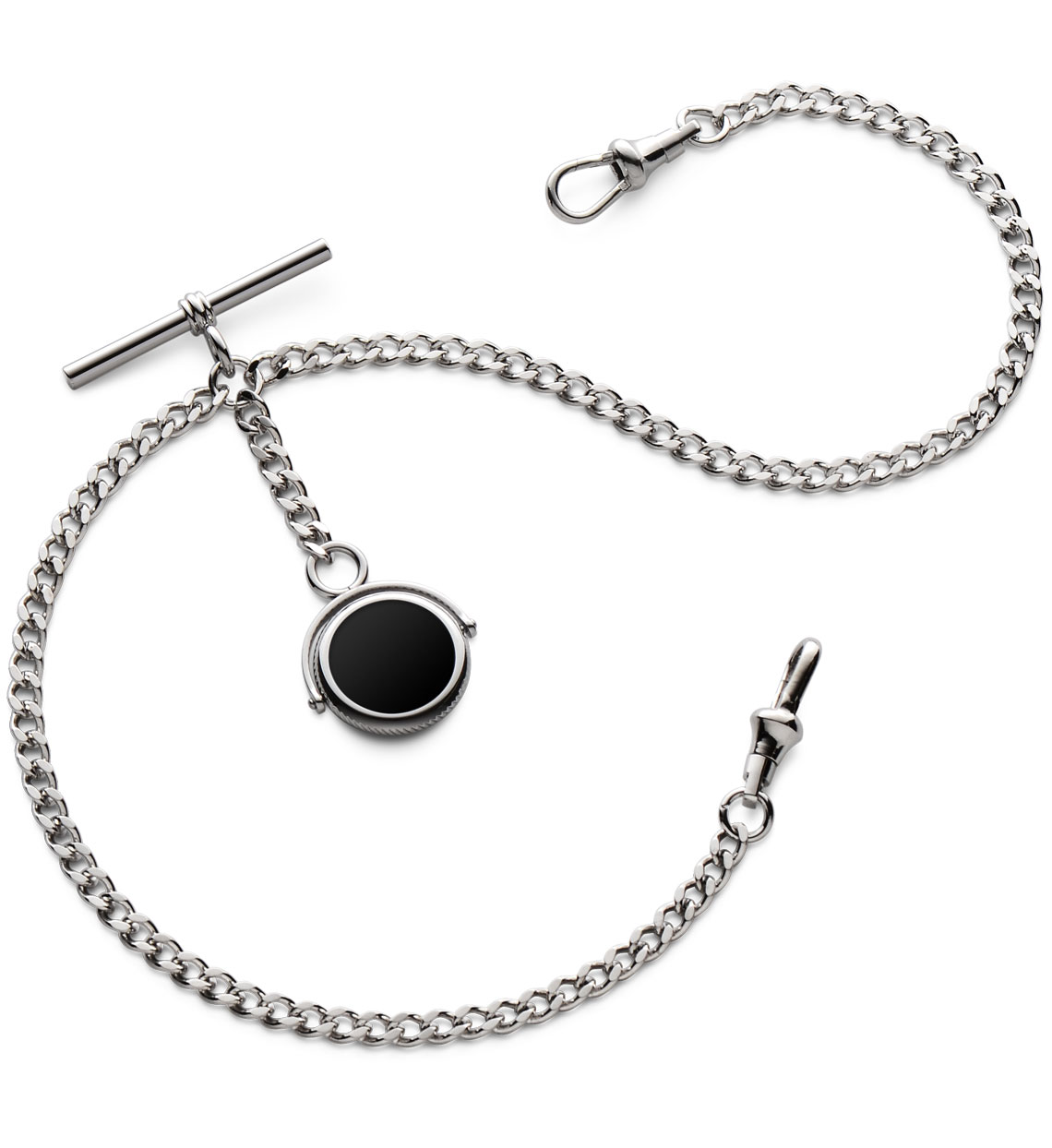 Double Albert Pocket Watch Chain Black Dalvey