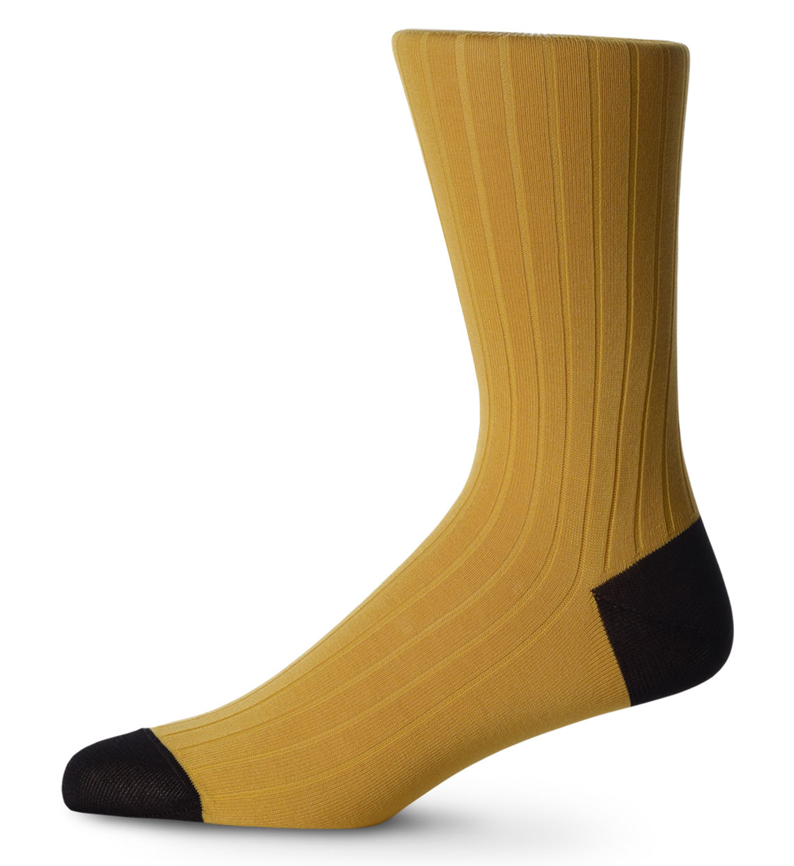 English Cotton Lisle Socks Gold & Black - Dalvey English Cotton Lisle Socks Gold & Black - Dalvey