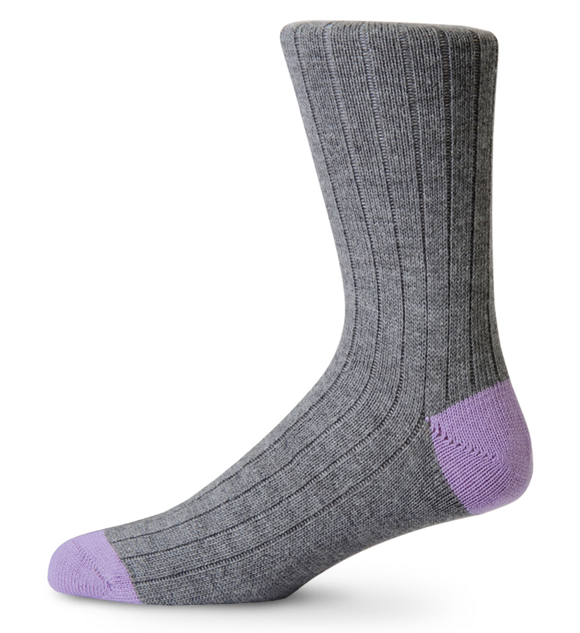 English Leisure Socks Grey Lilac Dalvey