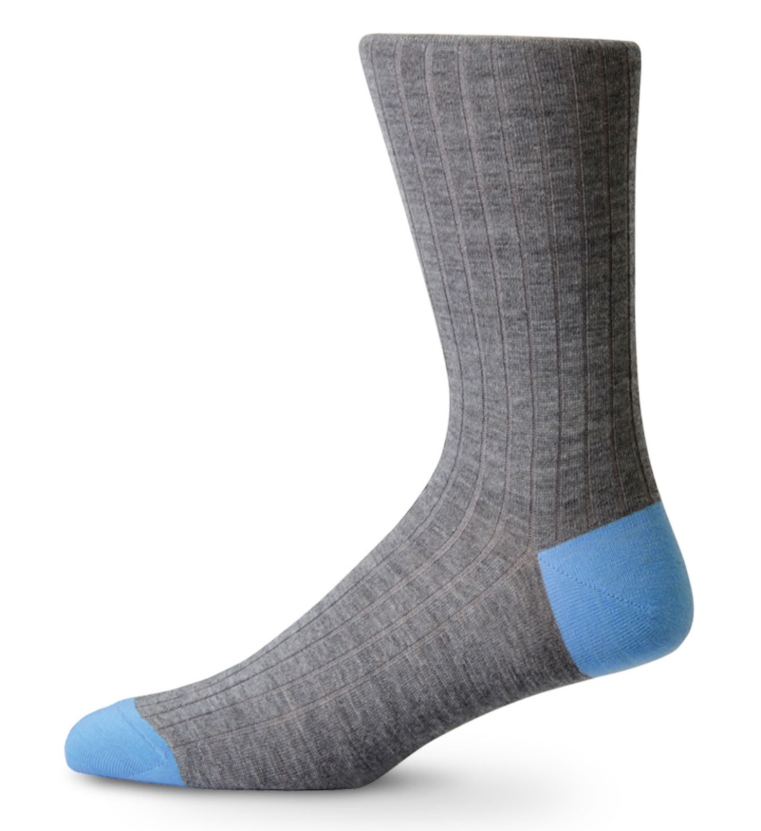 Italian Merino Wool Socks Grey & Blue Dalvey
