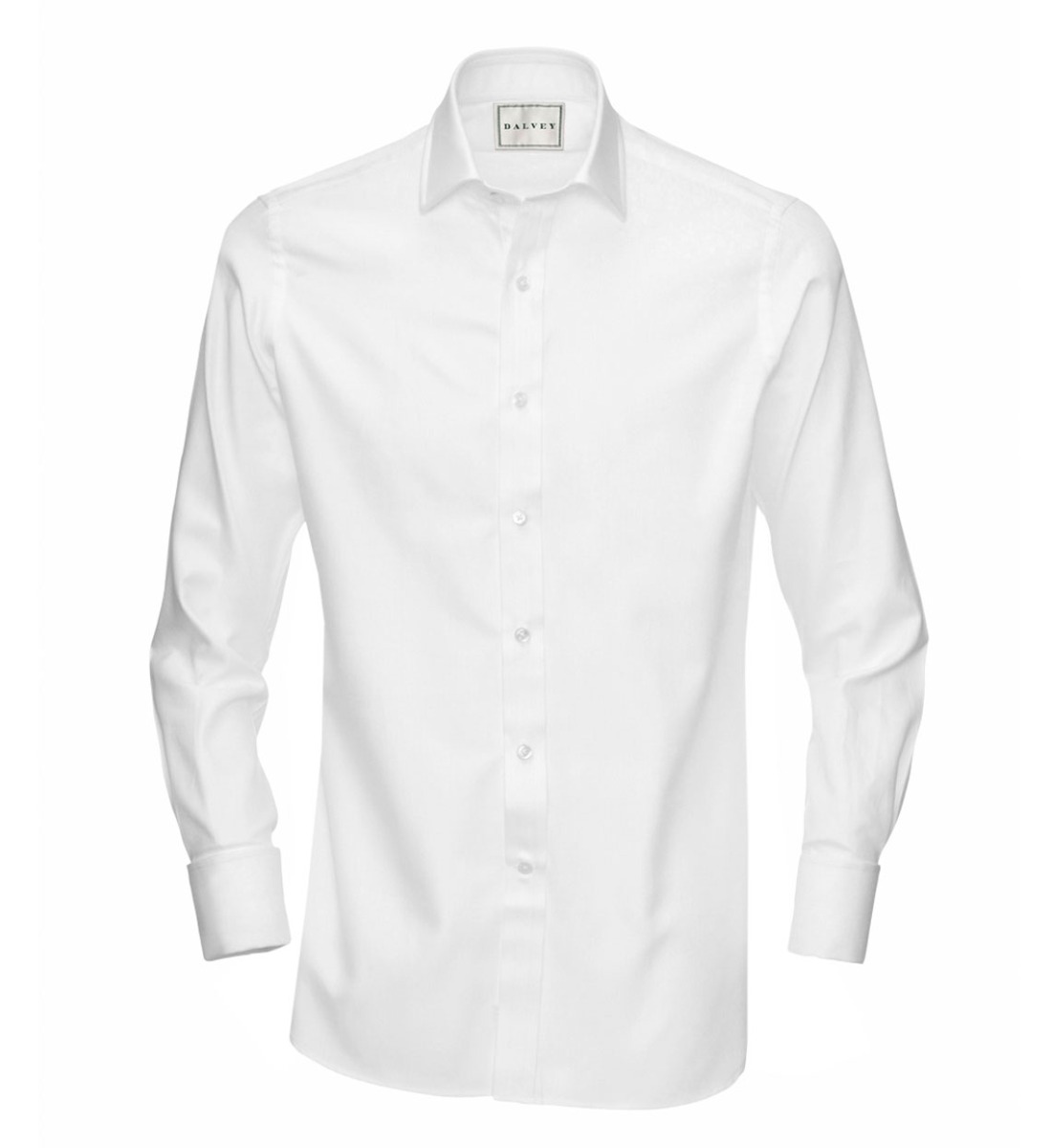 white double cuff tailored fit shirt