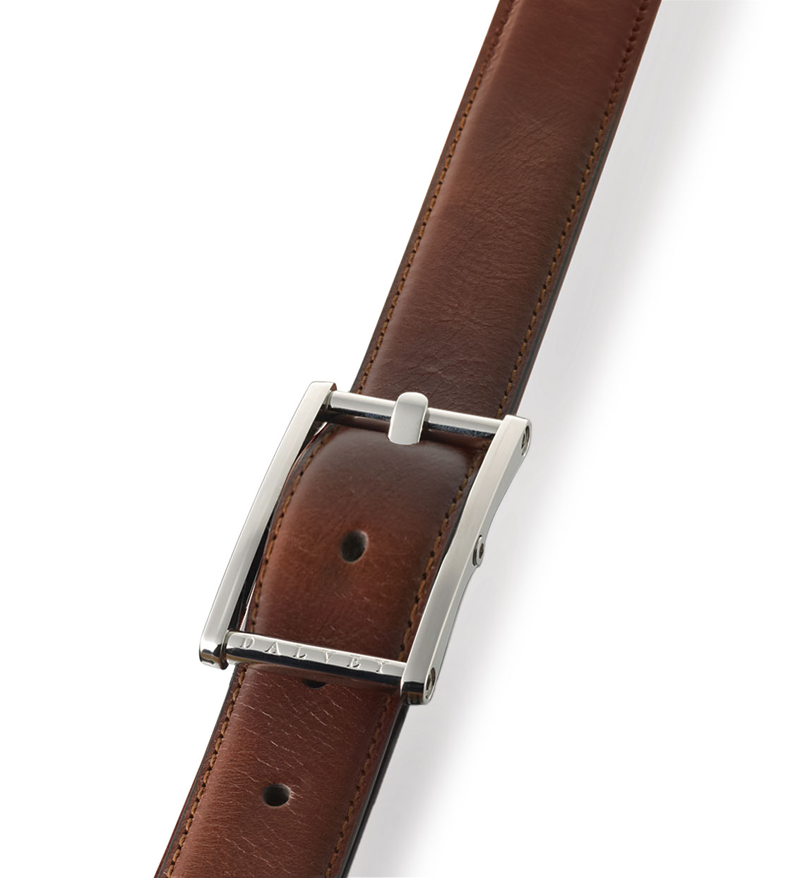 Statesman Leather Belt: Brown Onyx Leather